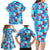 Hawaii Christmas Family Matching Long Sleeve Bodycon Dress and Hawaiian Shirt Santa Claus Surfing Kakau Tropical Style LT01 - Polynesian Pride