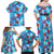 Hawaii Christmas Family Matching Off Shoulder Maxi Dress and Hawaiian Shirt Santa Claus Surfing Kakau Tropical Style LT01 - Polynesian Pride