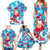 Hawaii Christmas Family Matching Summer Maxi Dress and Hawaiian Shirt Santa Claus Surfing Kakau Tropical Style LT01 - Polynesian Pride