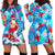 Hawaii Christmas Hoodie Dress Santa Claus Surfing Kakau Tropical Style LT01 - Polynesian Pride