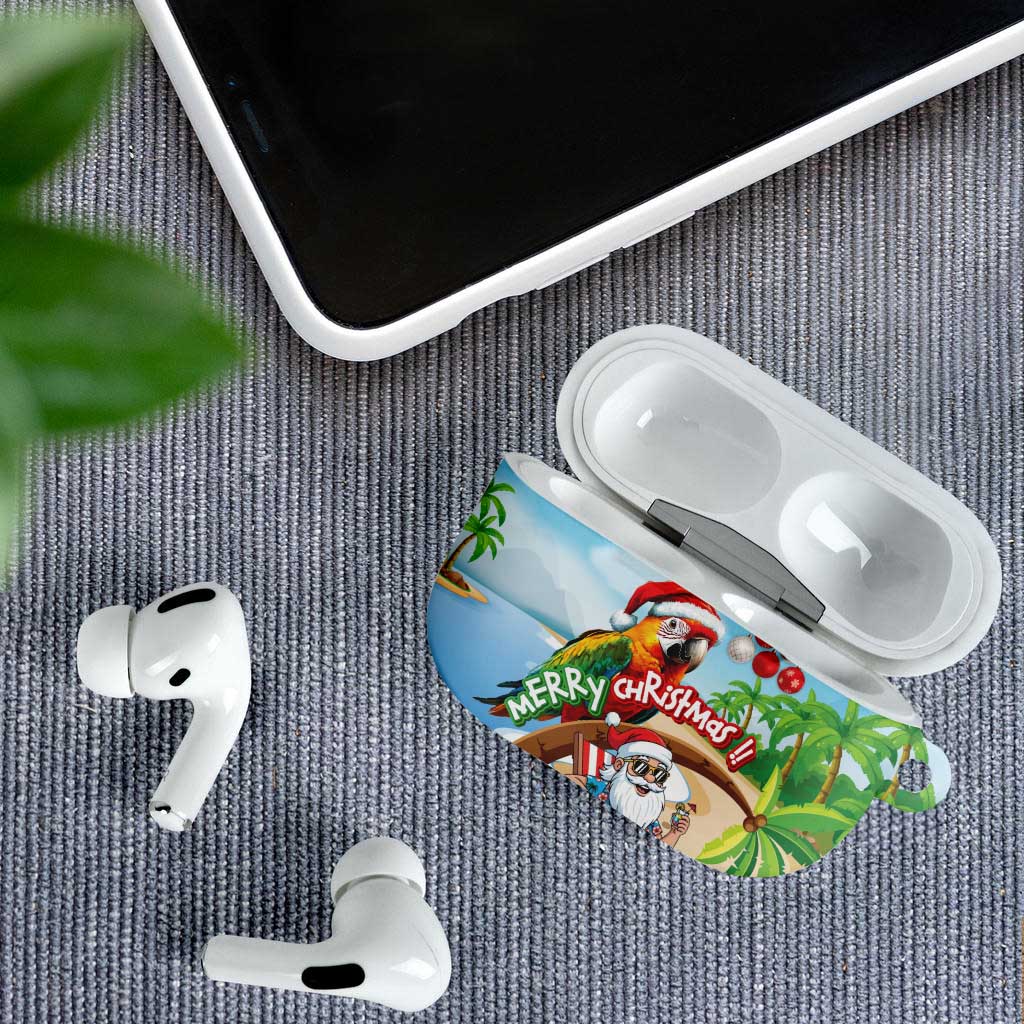 Hawaii Santa Parrot Christmas AirPods Case Summer Vibe - Polynesian Pride