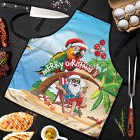 Hawaii Santa Parrot Christmas Apron Summer Vibe - Polynesian Pride