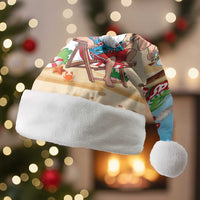 Hawaii Santa Parrot Christmas Santa Hat Summer Vibe - Polynesian Pride