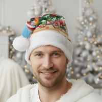 Hawaii Santa Parrot Christmas Santa Hat Summer Vibe - Polynesian Pride