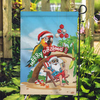 Hawaii Santa Parrot Christmas Garden Flag Summer Vibe - Polynesian Pride