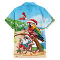 Personalized Hawaii Santa Parrot Christmas Hawaiian Shirt Summer Vibe - Polynesian Pride