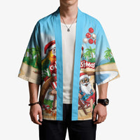 Personalized Hawaii Santa Parrot Christmas Kimono Summer Vibe LT01 - Polynesian Pride