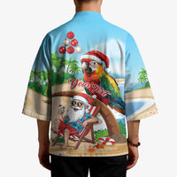 Personalized Hawaii Santa Parrot Christmas Kimono Summer Vibe LT01 - Polynesian Pride