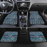 Maori Matariki Car Mats Blue Galaxy Aesthetic Koru Art LT01 Set 4pcs Blue - Polynesian Pride