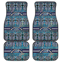 Maori Matariki Car Mats Blue Galaxy Aesthetic Koru Art LT01 - Polynesian Pride