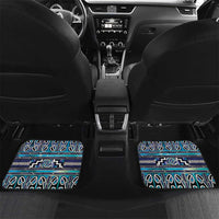 Maori Matariki Car Mats Blue Galaxy Aesthetic Koru Art LT01 Set 2pcs - Back Blue - Polynesian Pride