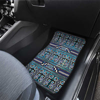 Maori Matariki Car Mats Blue Galaxy Aesthetic Koru Art LT01 - Polynesian Pride