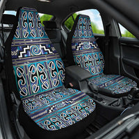 Maori Matariki Car Seat Cover Blue Galaxy Aesthetic Koru Art LT01 One Size Blue - Polynesian Pride