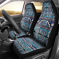 Maori Matariki Car Seat Cover Blue Galaxy Aesthetic Koru Art LT01 - Polynesian Pride