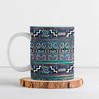 Maori Matariki Ceramic Mug Blue Galaxy Aesthetic Koru Art LT01 Blue - Polynesian Pride