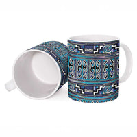 Maori Matariki Ceramic Mug Blue Galaxy Aesthetic Koru Art LT01 - Polynesian Pride
