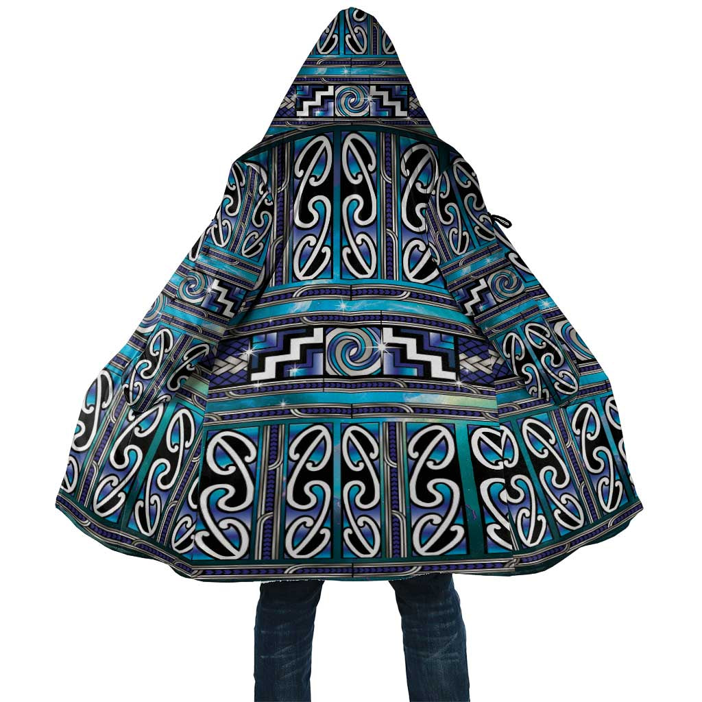 Maori Matariki Cloak Blue Galaxy Aesthetic Koru Art LT01 Unisex Blue - Polynesian Pride