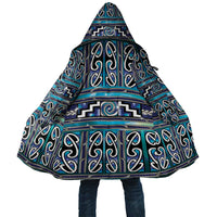Maori Matariki Cloak Blue Galaxy Aesthetic Koru Art LT01 Unisex Blue - Polynesian Pride