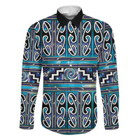Maori Matariki Family Matching Summer Maxi Dress and Hawaiian Shirt Blue Galaxy Aesthetic Koru Art