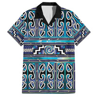 Maori Matariki Hawaiian Shirt Blue Galaxy Aesthetic Koru Art LT01 Blue - Polynesian Pride