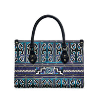Maori Matariki Leather Bag Blue Galaxy Aesthetic Koru Art