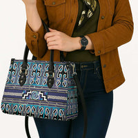 Maori Matariki Leather Bag Blue Galaxy Aesthetic Koru Art