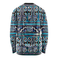 Maori Matariki Long Sleeve Shirt Blue Galaxy Aesthetic Koru Art LT01 - Polynesian Pride