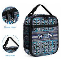Maori Matariki Lunch Bag Blue Galaxy Aesthetic Koru Art LT01 - Polynesian Pride