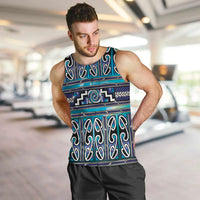 Maori Matariki Men Tank Top Blue Galaxy Aesthetic Koru Art