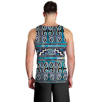 Maori Matariki Men Tank Top Blue Galaxy Aesthetic Koru Art