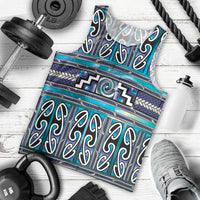 Maori Matariki Men Tank Top Blue Galaxy Aesthetic Koru Art