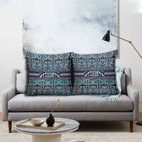 Maori Matariki Pillow Cover Blue Galaxy Aesthetic Koru Art LT01 - Polynesian Pride