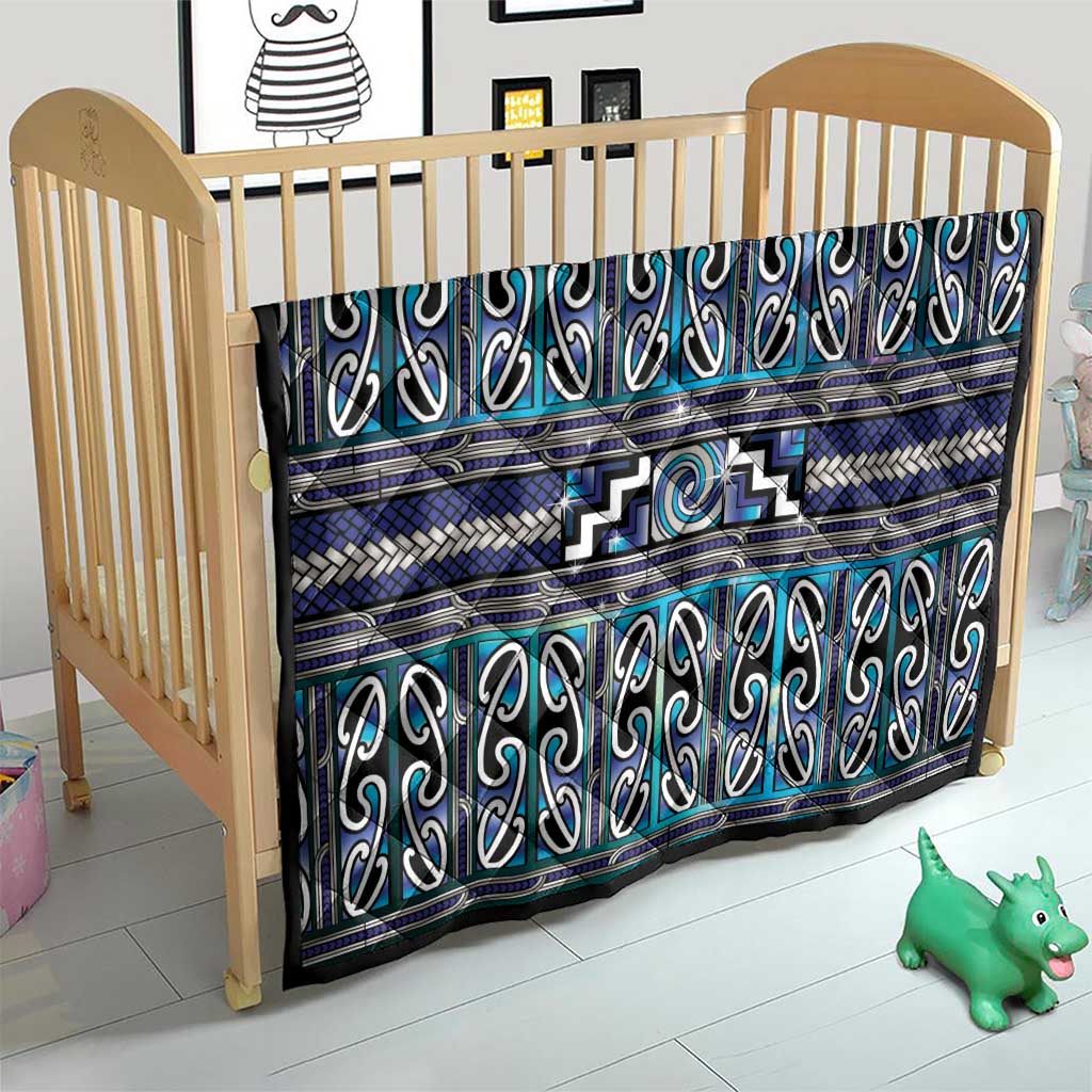 Maori Matariki Quilt Blue Galaxy Aesthetic Koru Art LT01 - Polynesian Pride