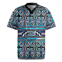 Maori Matariki Rugby Jersey Blue Galaxy Aesthetic Koru Art LT01 Blue - Polynesian Pride
