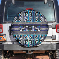 Maori Matariki Spare Tire Cover Blue Galaxy Aesthetic Koru Art LT01 Blue - Polynesian Pride