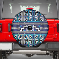 Maori Matariki Spare Tire Cover Blue Galaxy Aesthetic Koru Art LT01 - Polynesian Pride