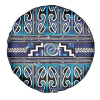 Maori Matariki Spare Tire Cover Blue Galaxy Aesthetic Koru Art LT01 - Polynesian Pride