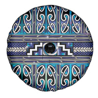 Maori Matariki Spare Tire Cover Blue Galaxy Aesthetic Koru Art LT01 - Polynesian Pride