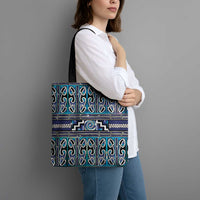 Maori Matariki Tote Bag Blue Galaxy Aesthetic Koru Art LT01 - Polynesian Pride