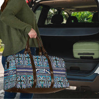 Maori Matariki Travel Bag Blue Galaxy Aesthetic Koru Art LT01 - Polynesian Pride