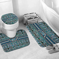 Maori Matariki Bathroom Set Green Galaxy Aesthetic Koru Art