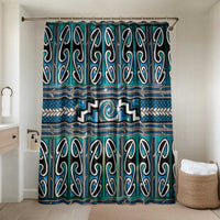 Maori Matariki Bathroom Set Green Galaxy Aesthetic Koru Art
