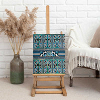 Maori Matariki Canvas Wall Art Green Galaxy Aesthetic Koru Art