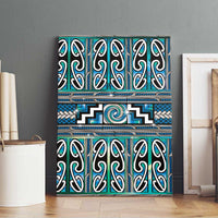 Maori Matariki Canvas Wall Art Green Galaxy Aesthetic Koru Art