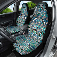 Maori Matariki Car Seat Cover Green Galaxy Aesthetic Koru Art