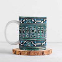 Maori Matariki Ceramic Mug Green Galaxy Aesthetic Koru Art LT01 Green - Polynesian Pride