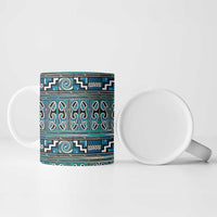 Maori Matariki Ceramic Mug Green Galaxy Aesthetic Koru Art LT01 - Polynesian Pride