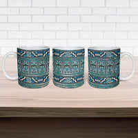 Maori Matariki Ceramic Mug Green Galaxy Aesthetic Koru Art LT01 - Polynesian Pride