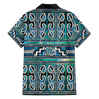 Maori Matariki Family Matching Long Sleeve Bodycon Dress and Hawaiian Shirt Green Galaxy Aesthetic Koru Art