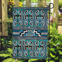Maori Matariki Garden Flag Green Galaxy Aesthetic Koru Art